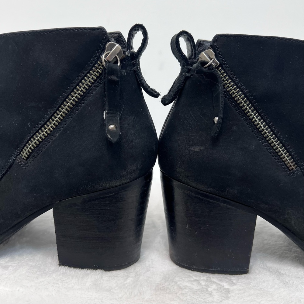 Blondo Nivada Black Waterproof Suede Leather Ankle Heel Boots Women’s Size 8.5 - Picture 3 of 13